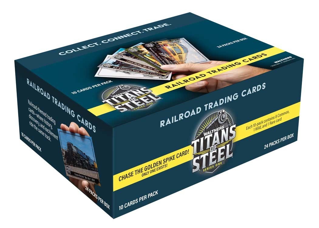 Walthers 900-1000 Titans of Steel 24 Series One Trading Card packs sealed box