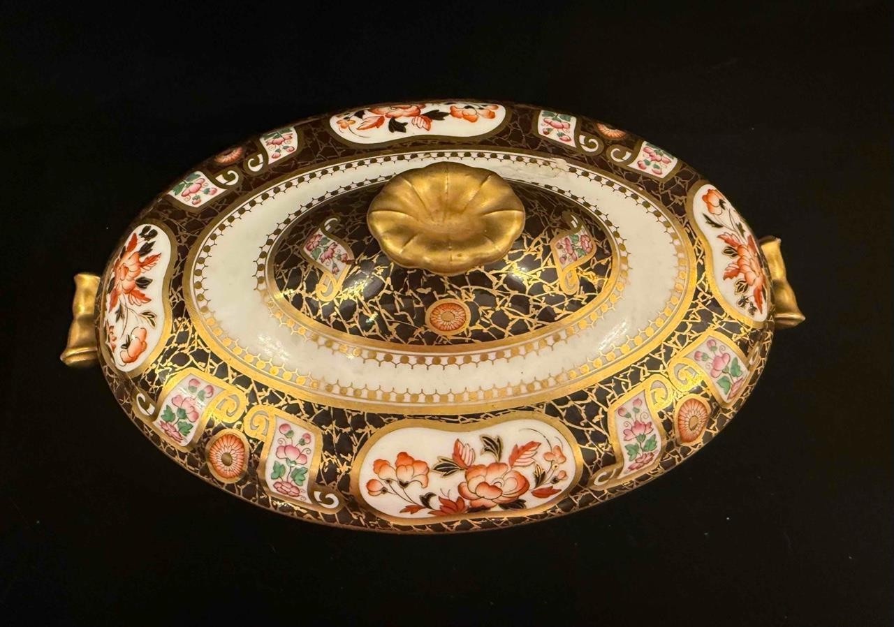 Antique WEDGWOOD IMARI Covered Vegetable c.1875 Antique WEDGWOOD IMARI Covered Vegetable c.1875