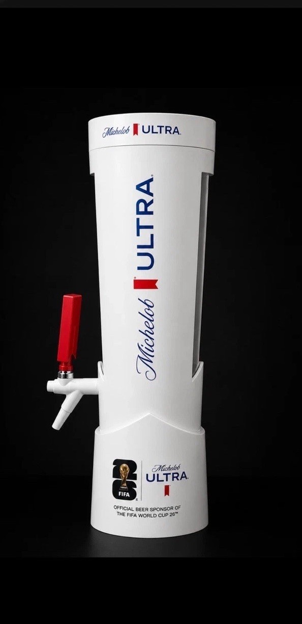 Michelob Ultra 100oz Beer Tower Dispenser “2026 World Cup Edition” Michelob Ultra 100oz Beer Tower Dispenser “2026 World Cup Edition”