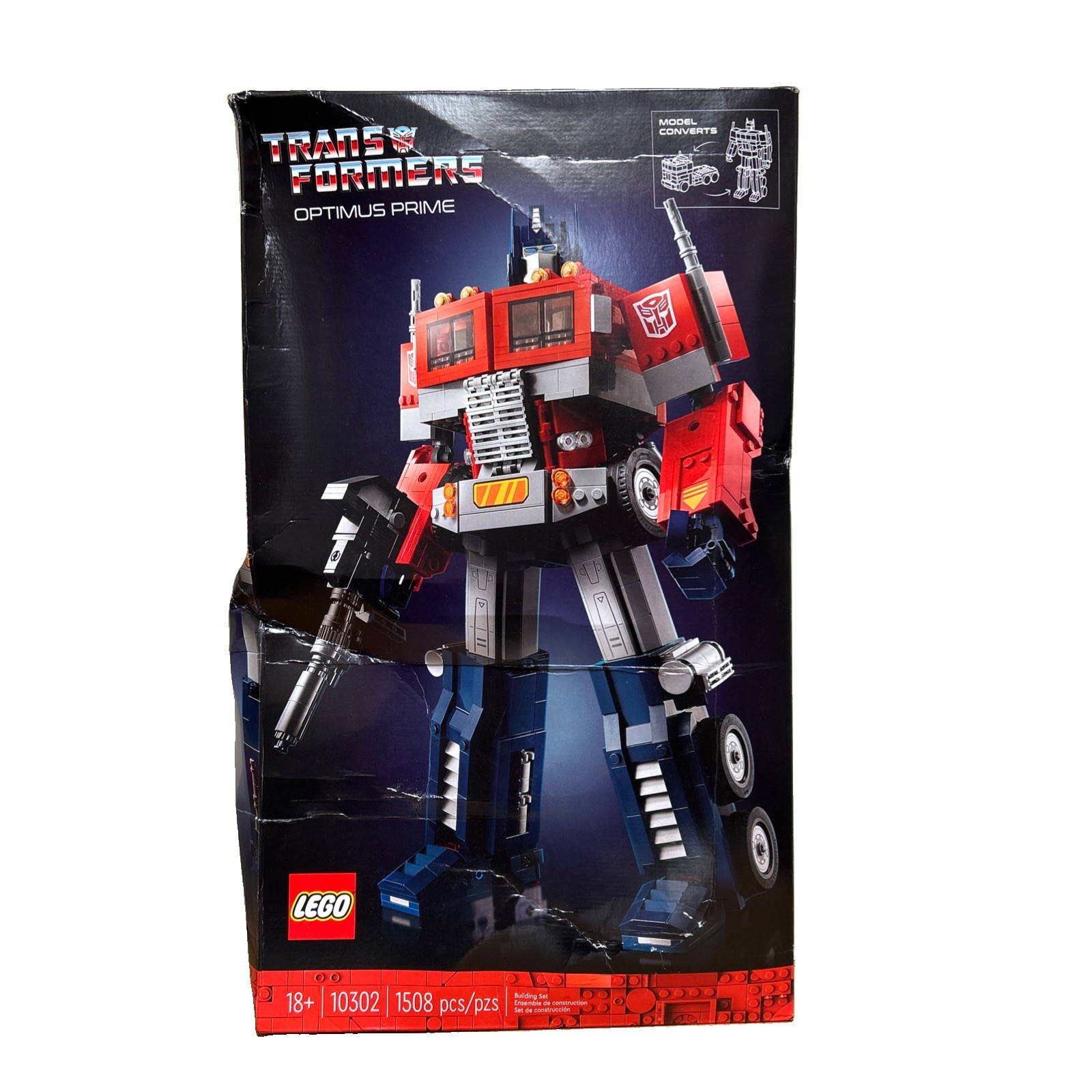 LEGO Icons: Optimus Prime (10302) - Damaged Box - (Read description) LEGO Icons: Optimus Prime (10302) - Damaged Box - (Read description)