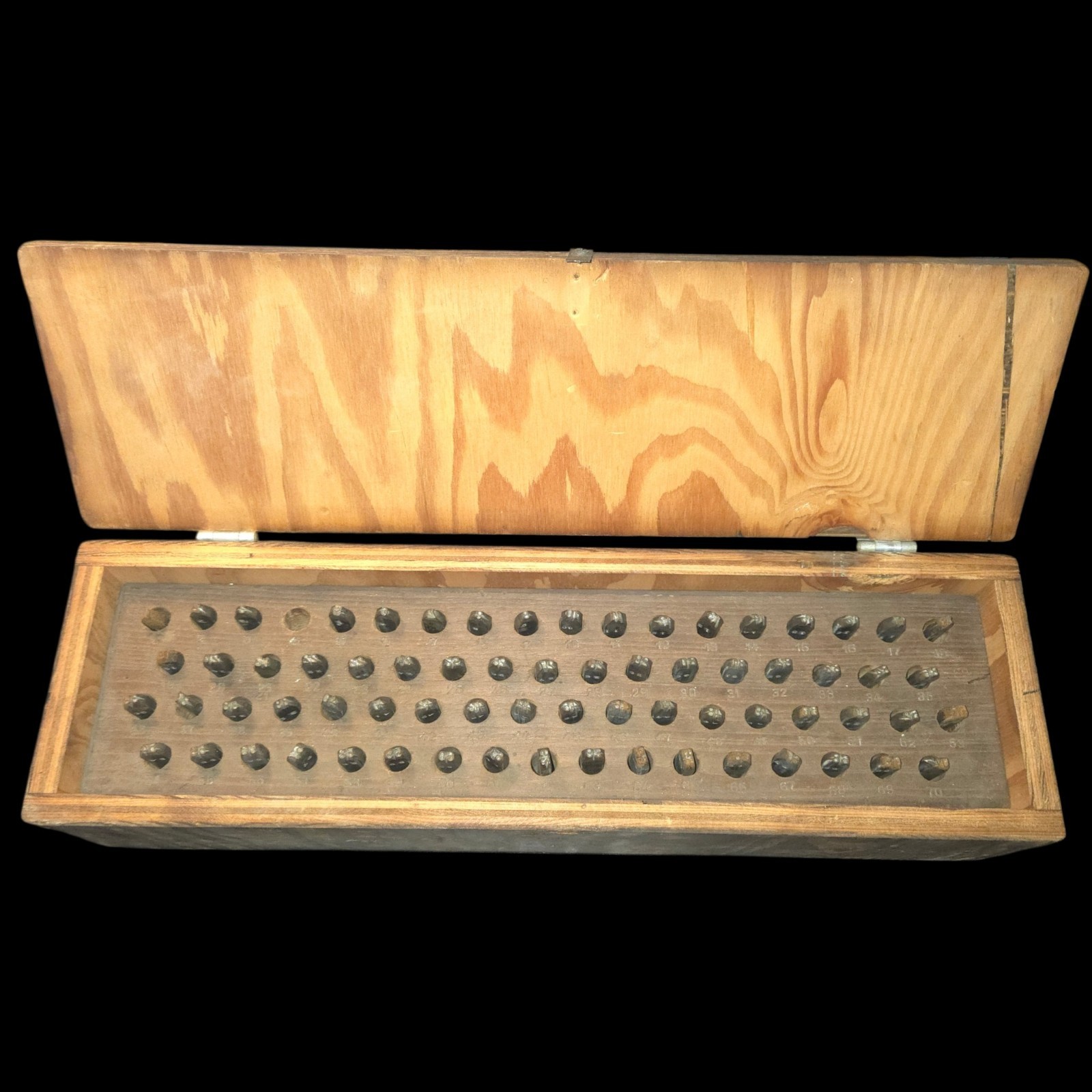 Vintage Steel Numbered Punch Stamp Set 1/8 inch Unbranded 1-70 Missing #4 Vintage Steel Numbered Punch Stamp Set 1/8 inch Unbranded 1-70 Missing #4