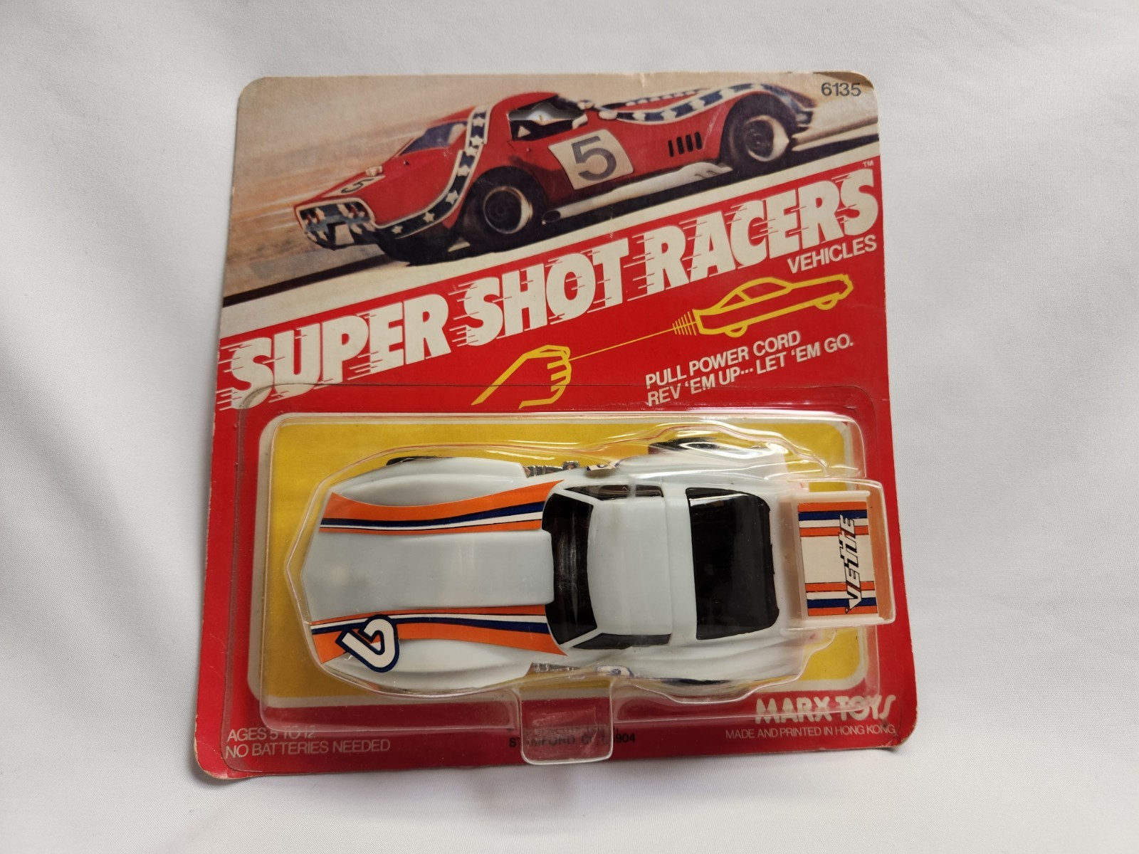 Vintage and Rare 1978 MARX TOYS Super Shot Racers Corvette Stingray No 6135 NOC