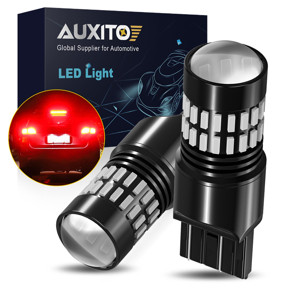 AUXITO 3157 3156 LED Turn Signal Brake Light Bulb CANBUS Anti Hyper Flash Red 2X AUXITO 3157 3156 LED Turn Signal Brake Light Bulb CANBUS Anti Hyper Flash Red 2X