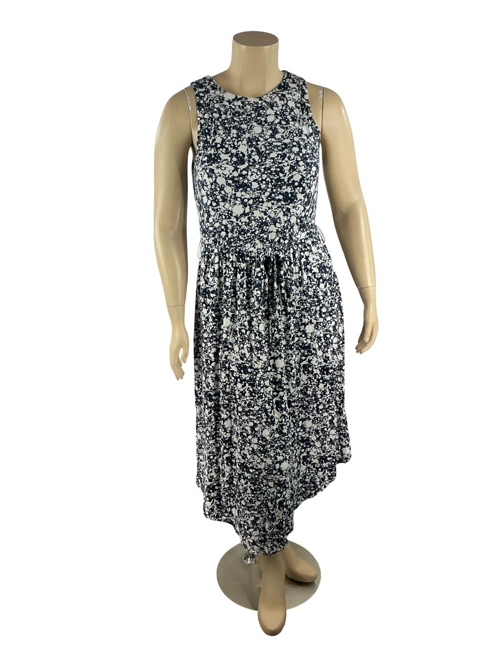 Soma WKND Soft Jersey Handkerchief Bra Dress Navy White Size L
