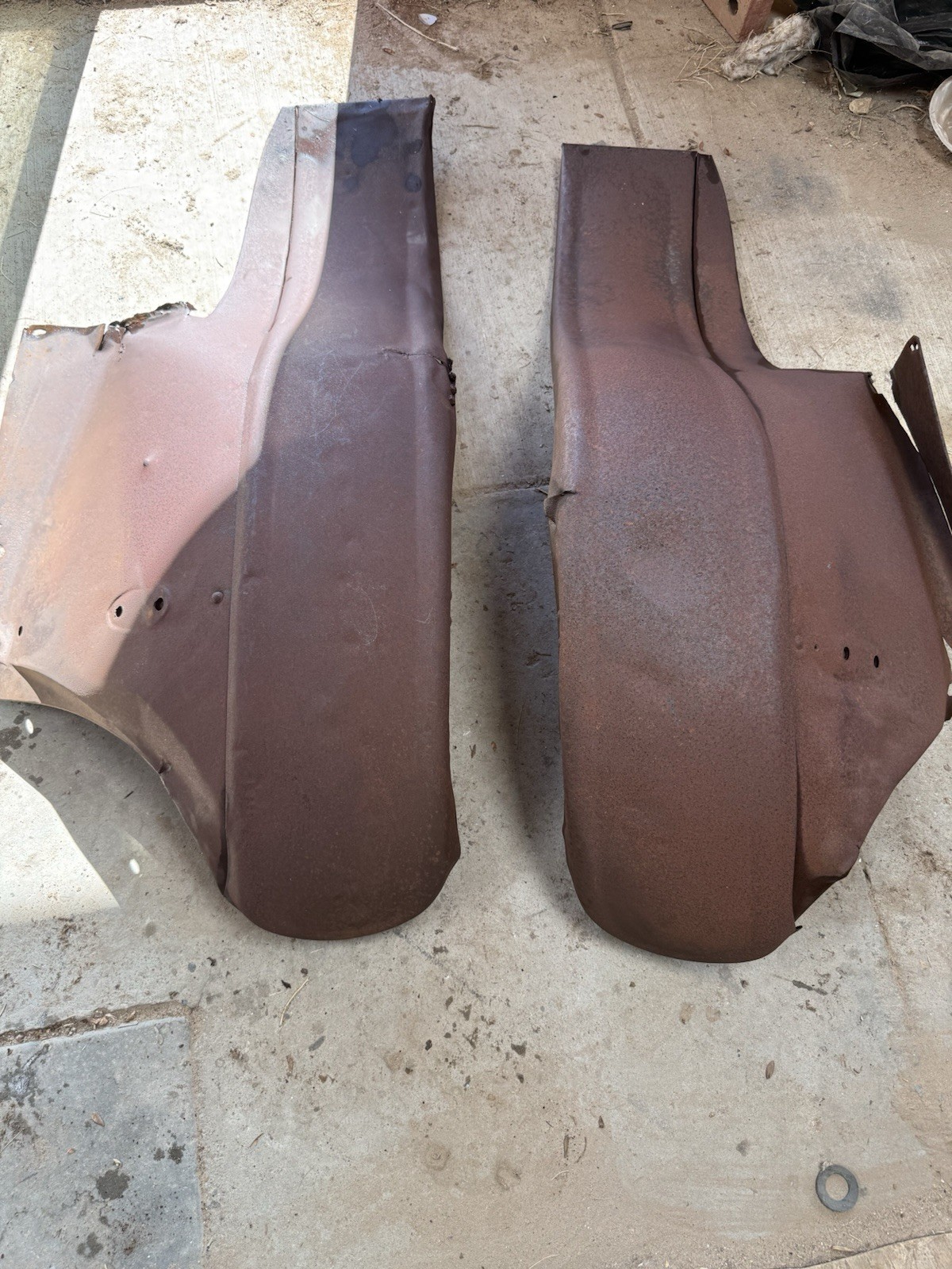 OEM 1926-1927 Ford Model T Front Fenders - Pair Original Henry Steel OEM 1926-1927 Ford Model T Front Fenders - Pair Original Henry Steel