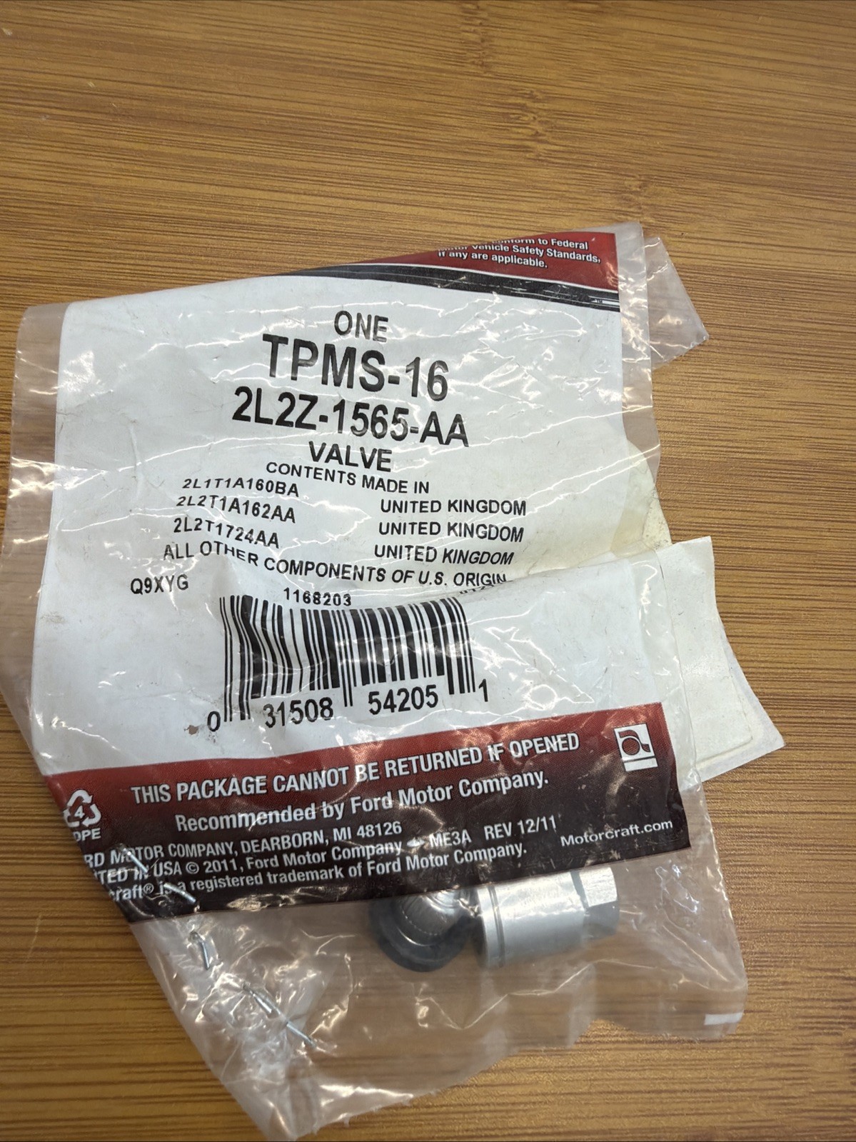 NEW Motorcraft TPMS Valve Stem Repair Kit TPMS-16 Explorer Aviator Mercury 02-05 NEW Motorcraft TPMS Valve Stem Repair Kit TPMS-16 Explorer Aviator Mercury 02-05