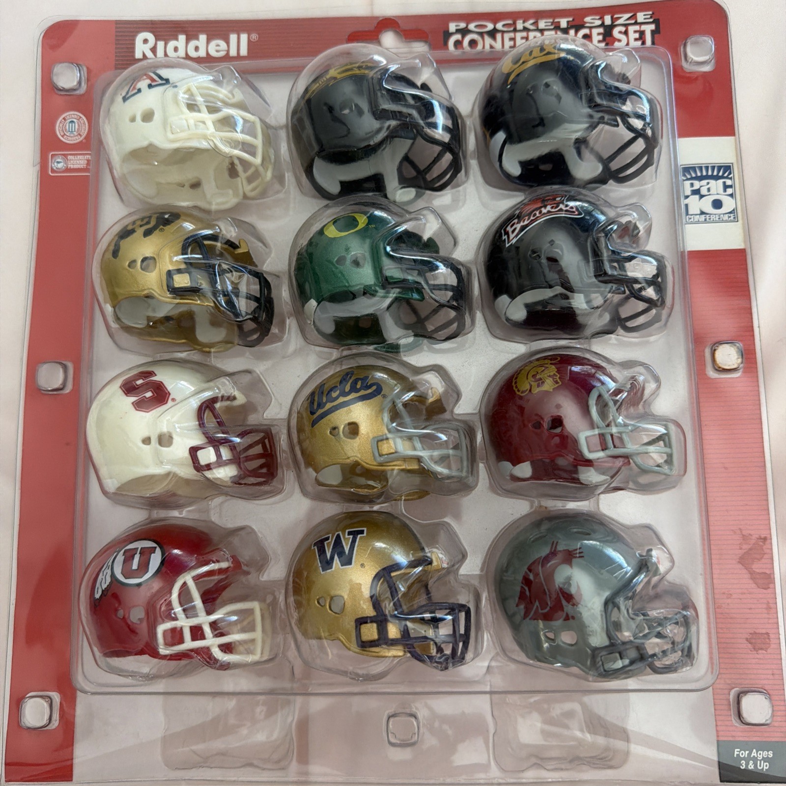 VINTAGE PAC 12 REVOLUTION CONFERENCE SET HELMETS FOOTBALL