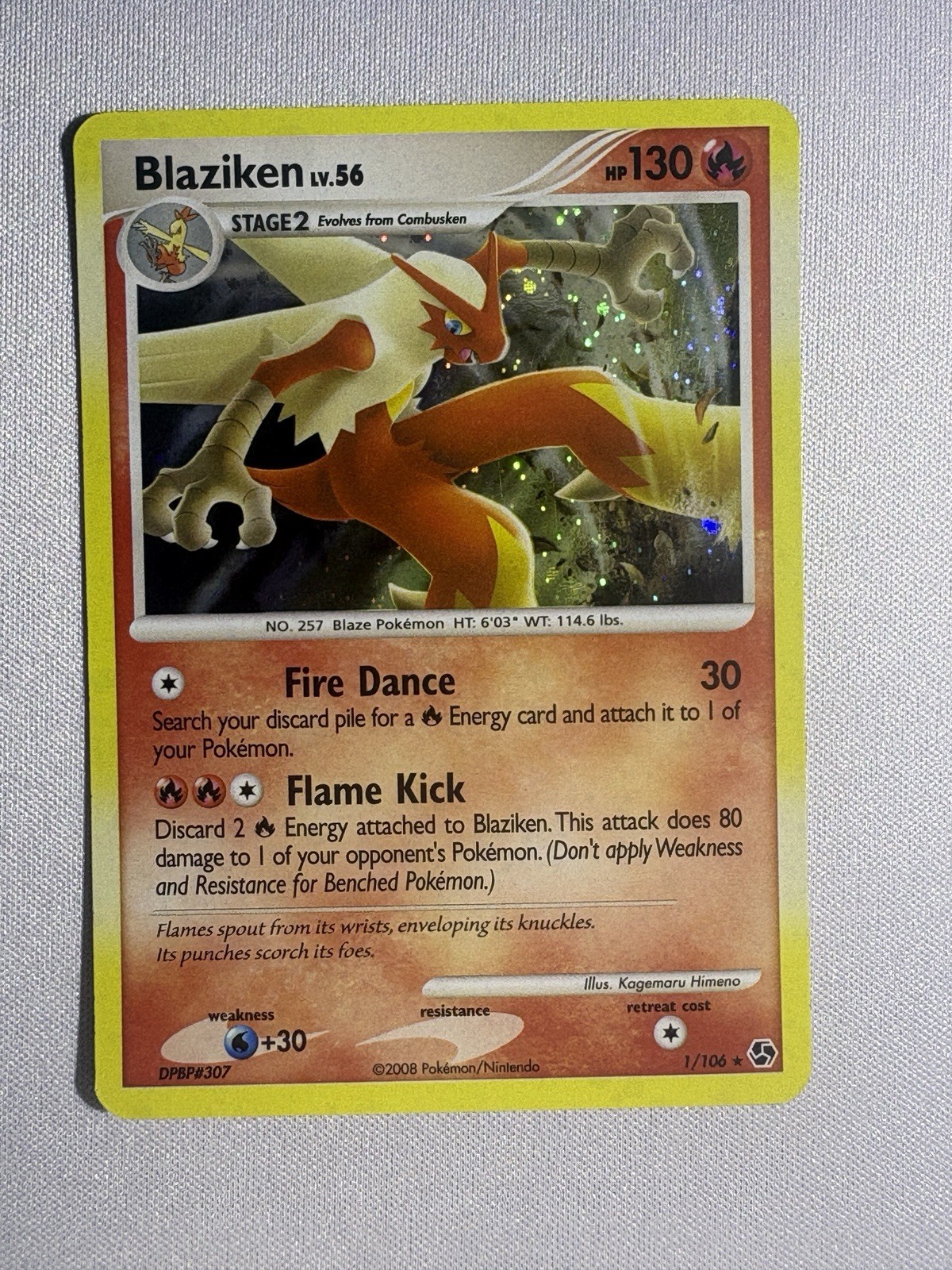 Blaziken 1/106 Great Encounters Holo Pokemon Blaziken 1/106 Great Encounters Holo Pokemon