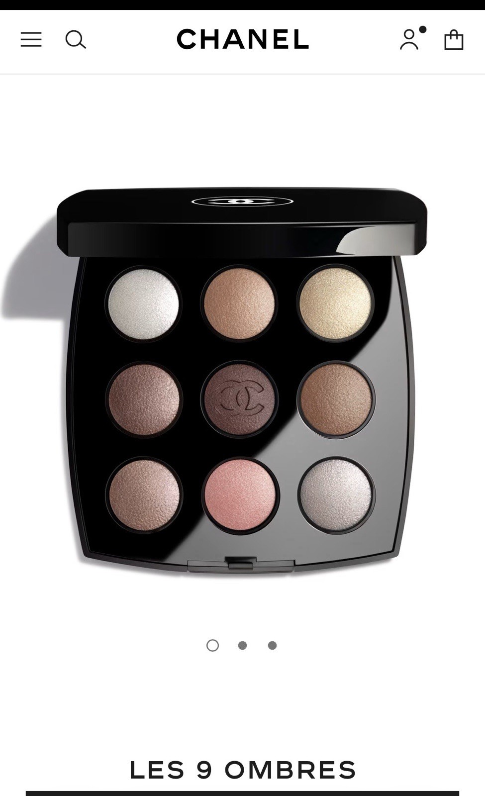 CHANEL LES 9 OMBRES Eyeshadow Palette 587 THE NEW SMOKY, 2026 FALL LIMITED ED CHANEL LES 9 OMBRES Eyeshadow Palette 587 THE NEW SMOKY, 2026 FALL LIMITED ED