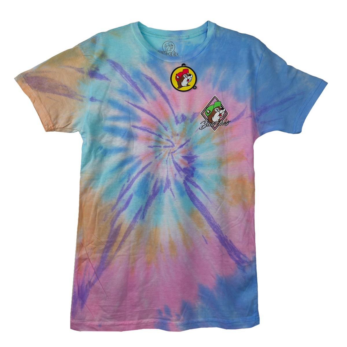 Buc-ee\'s Tie-Dye No Worries Short Sleeve Tee Shirt For Men and Women Tropical Buc-ee\'s Tie-Dye No Worries Short Sleeve Tee Shirt For Men and Women Tropical