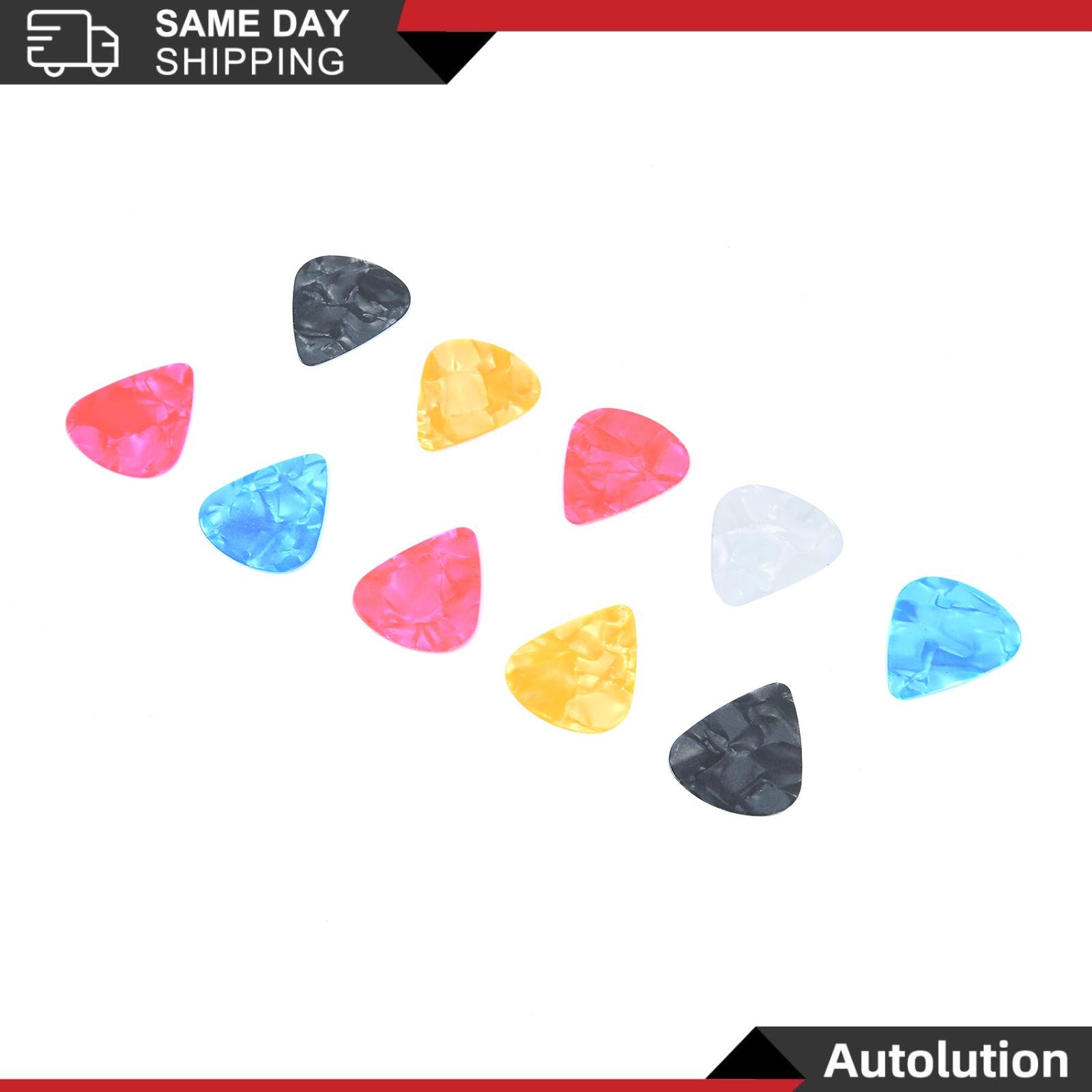 10Pcs Acoustic Bulk Celluloid Electric Smooth Guitar Pick Picks Plectrum