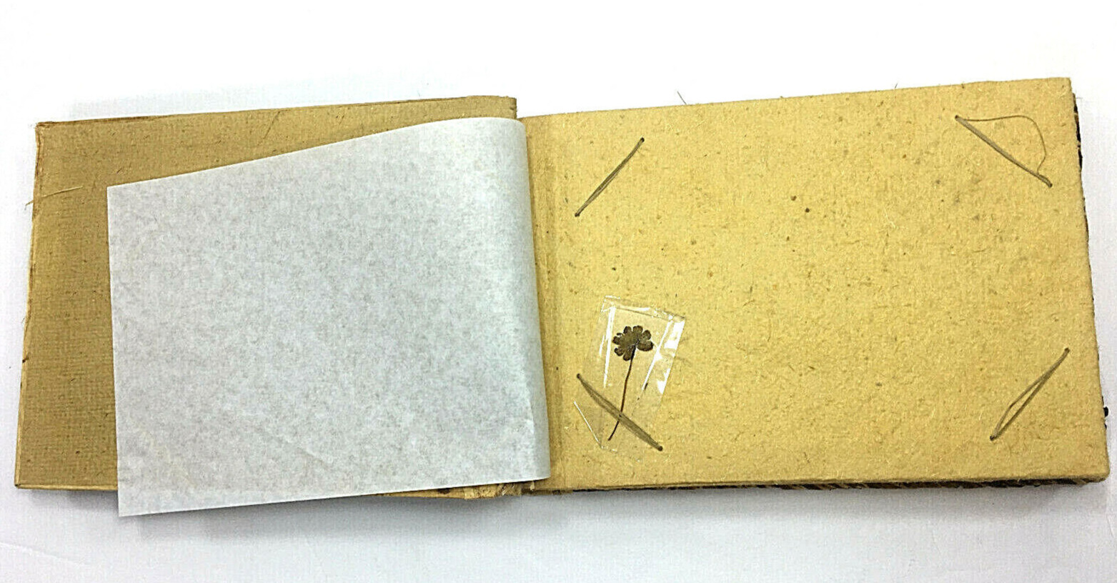 Vintage Handmade Banana Leaf Souvenir Album Hawaii Photo Scrapbook