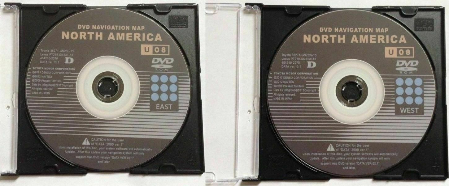 2003-2004 Lexus GX470 U08 Navigation Map GPS Update DVD Gen 2/3 EAST WEST .