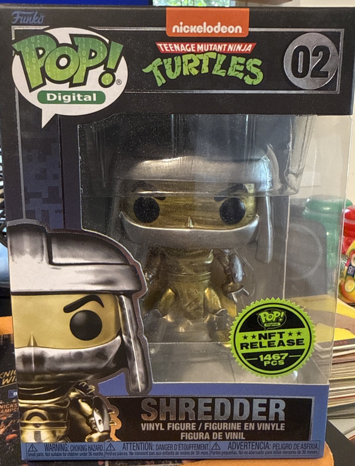 Funko Pop Digital: Teenage Mutant Ninja Turtles - Shredder Release 1467 PCs #02 Funko Pop Digital: Teenage Mutant Ninja Turtles - Shredder Release 1467 PCs #02