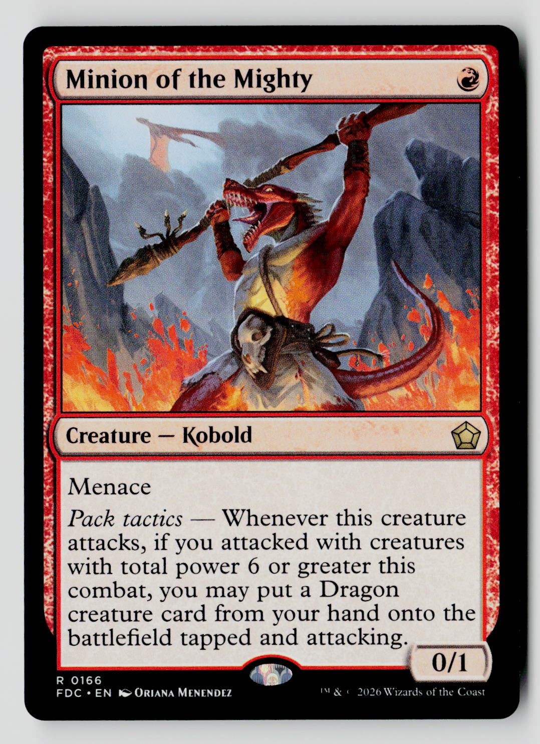 Minion of the Mighty 166 Rare FDC MTG NM
