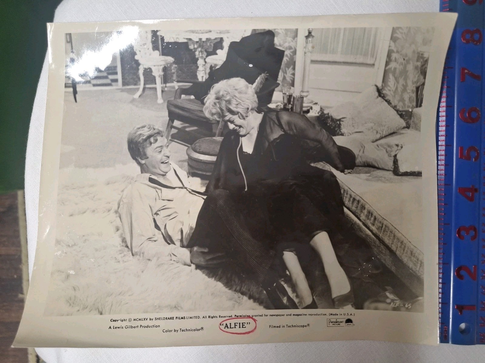 Vintage 1966 ALFIE Movie Still Photo 8x10 Press Photo Michael Caine