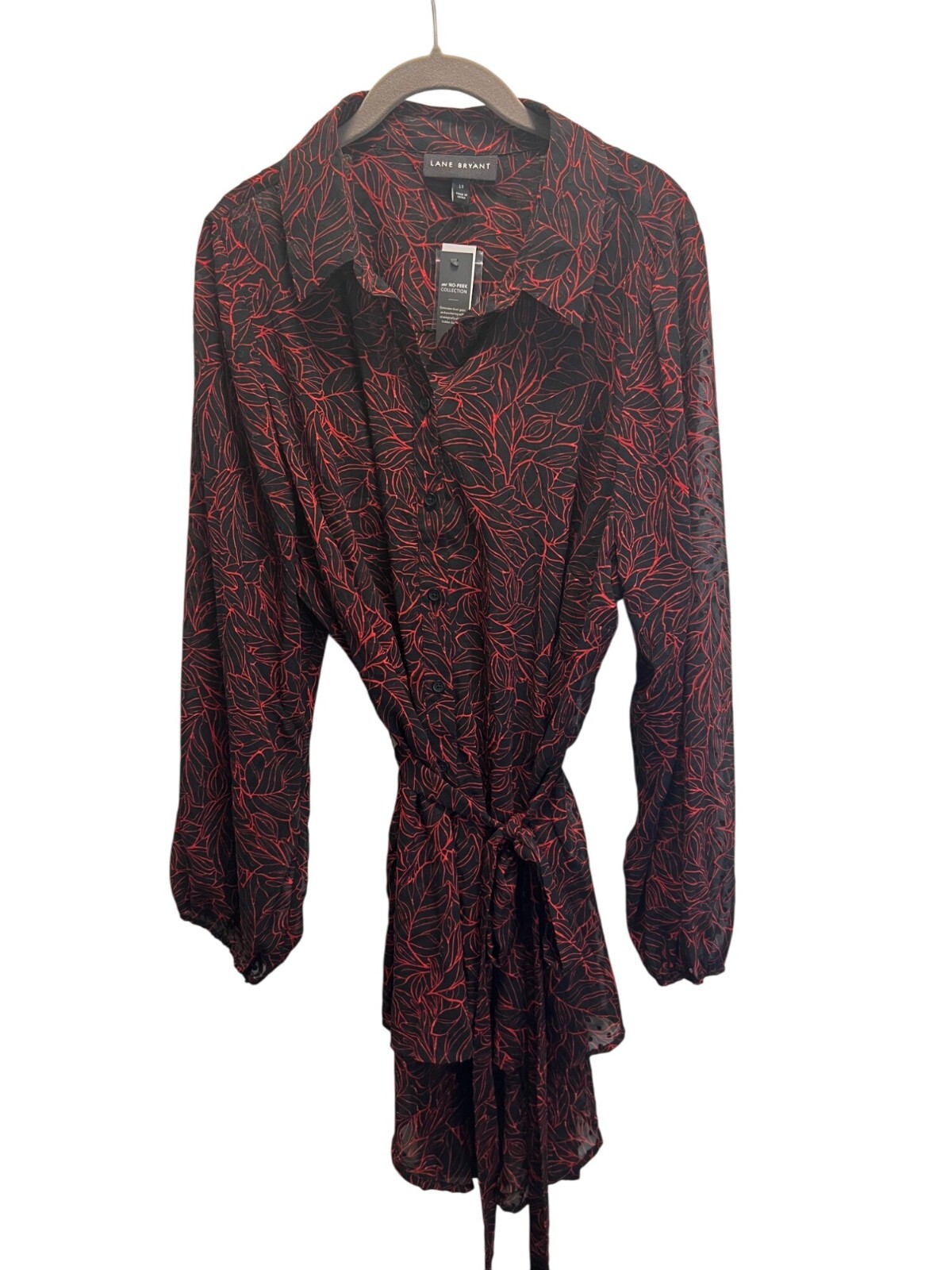 NWT Lane Bryant  No Peak Collection Blouse size 18