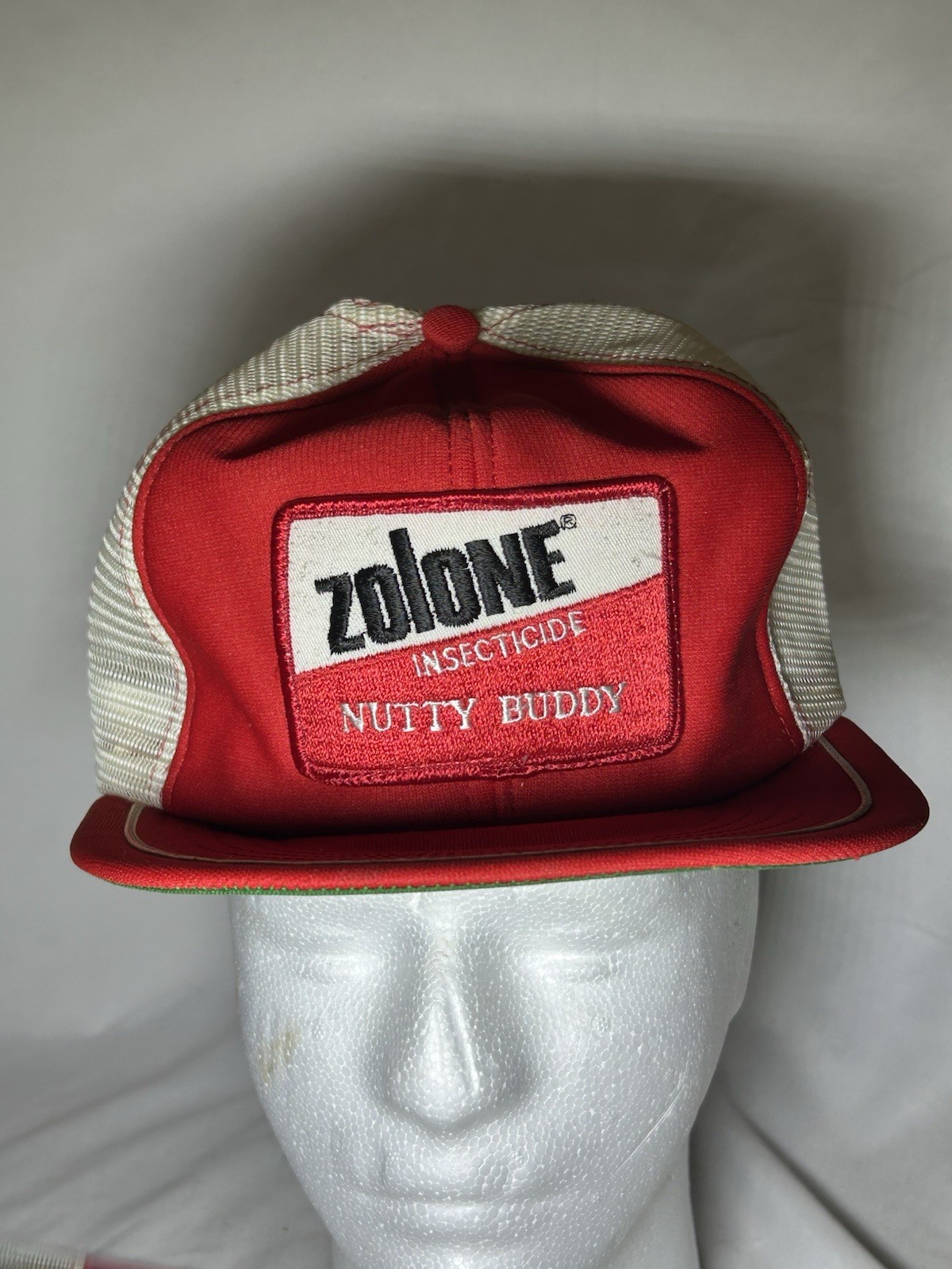 Vintage Zolone Nutty Buddy Farm Ag Hat Cap Mesh Snapback Red