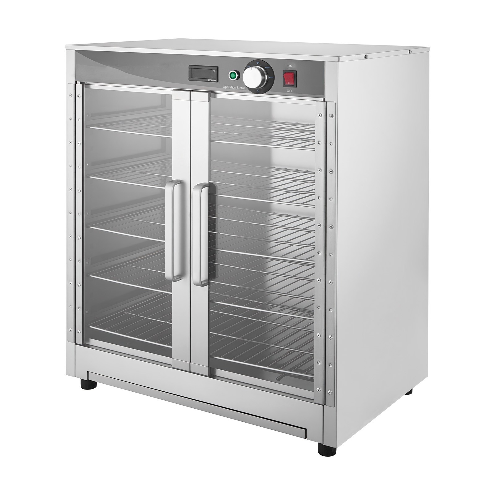 Uimoso Electric Food Warming Cabinet with 5-Tier Shelves and Dual Doors