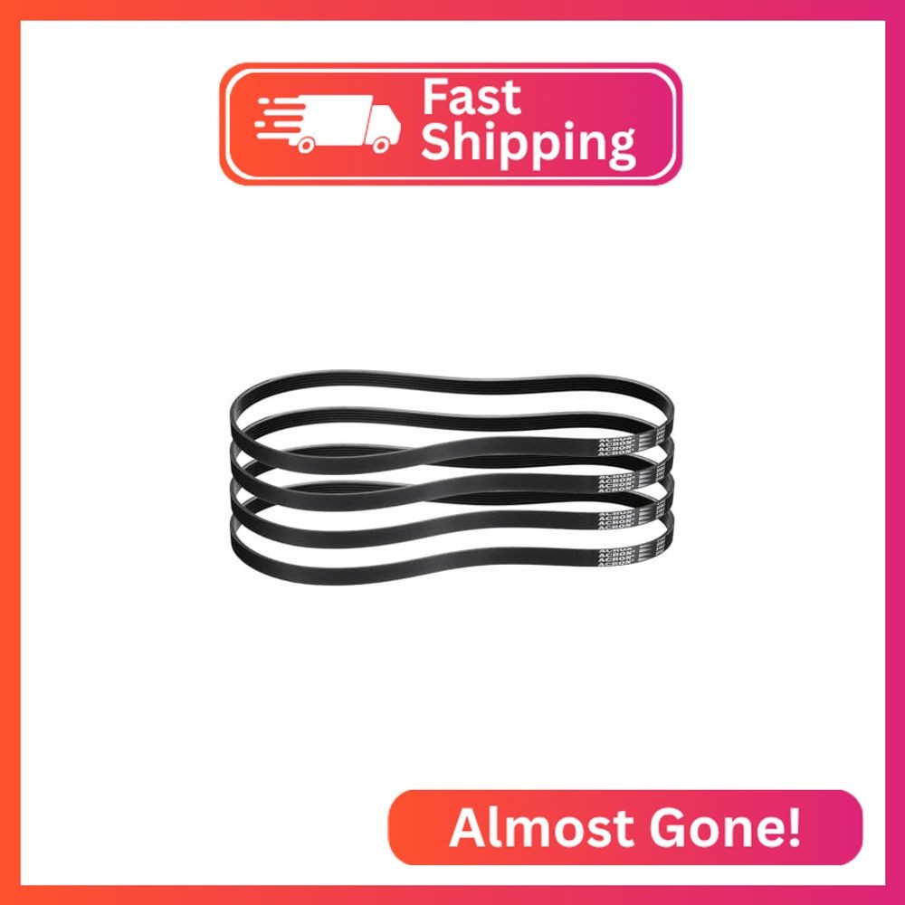 uxcell 4pcs 310J6 PJ V-Ribbed Belt 6 Ribs 31