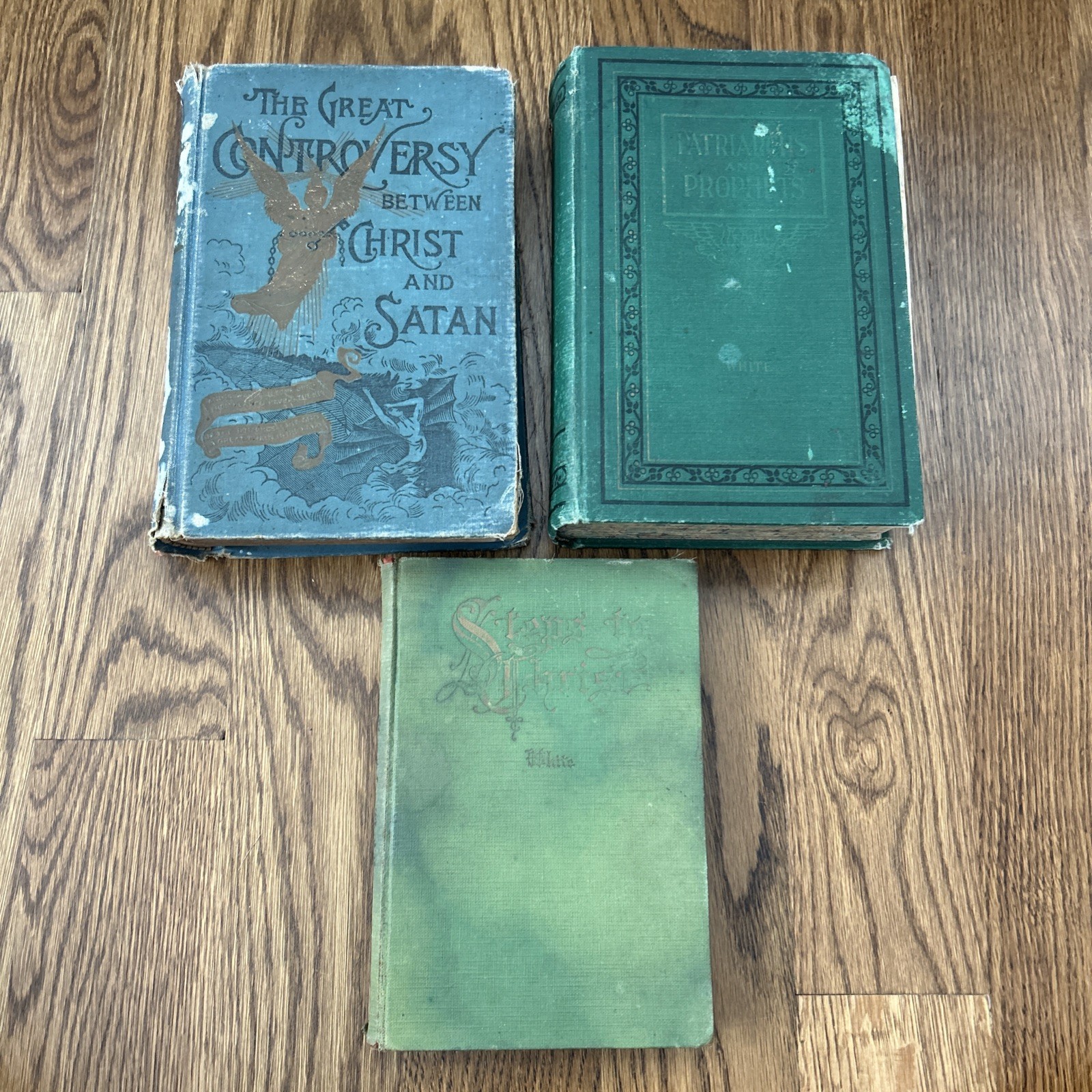 Antique Ellen G. White Lot Great Controversy Patriarchs Prophets Steps to Christ