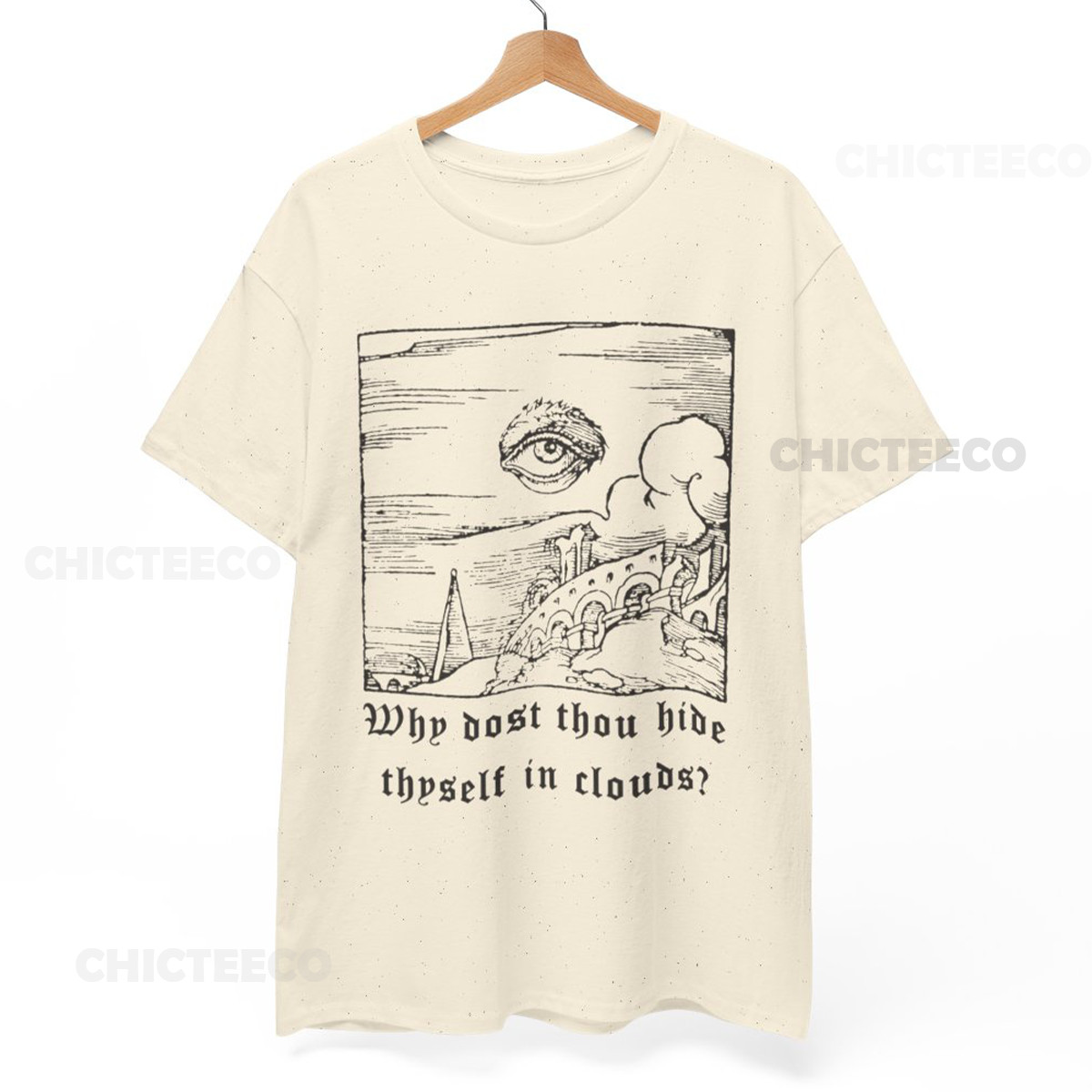 Why dost thou hide thyself in clouds, William Blake Shirt, Eye of God,Unisex tee