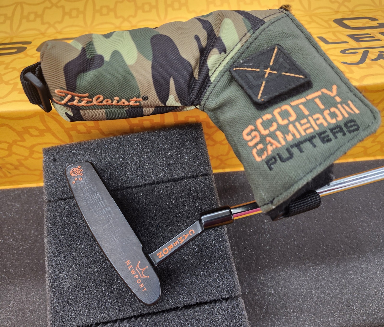 RARE SCOTTY CAMERON NEWPORT THE ART OF PUTTING CUSTOM SHOP PUTTER RH⛳⛳HEADCOVER