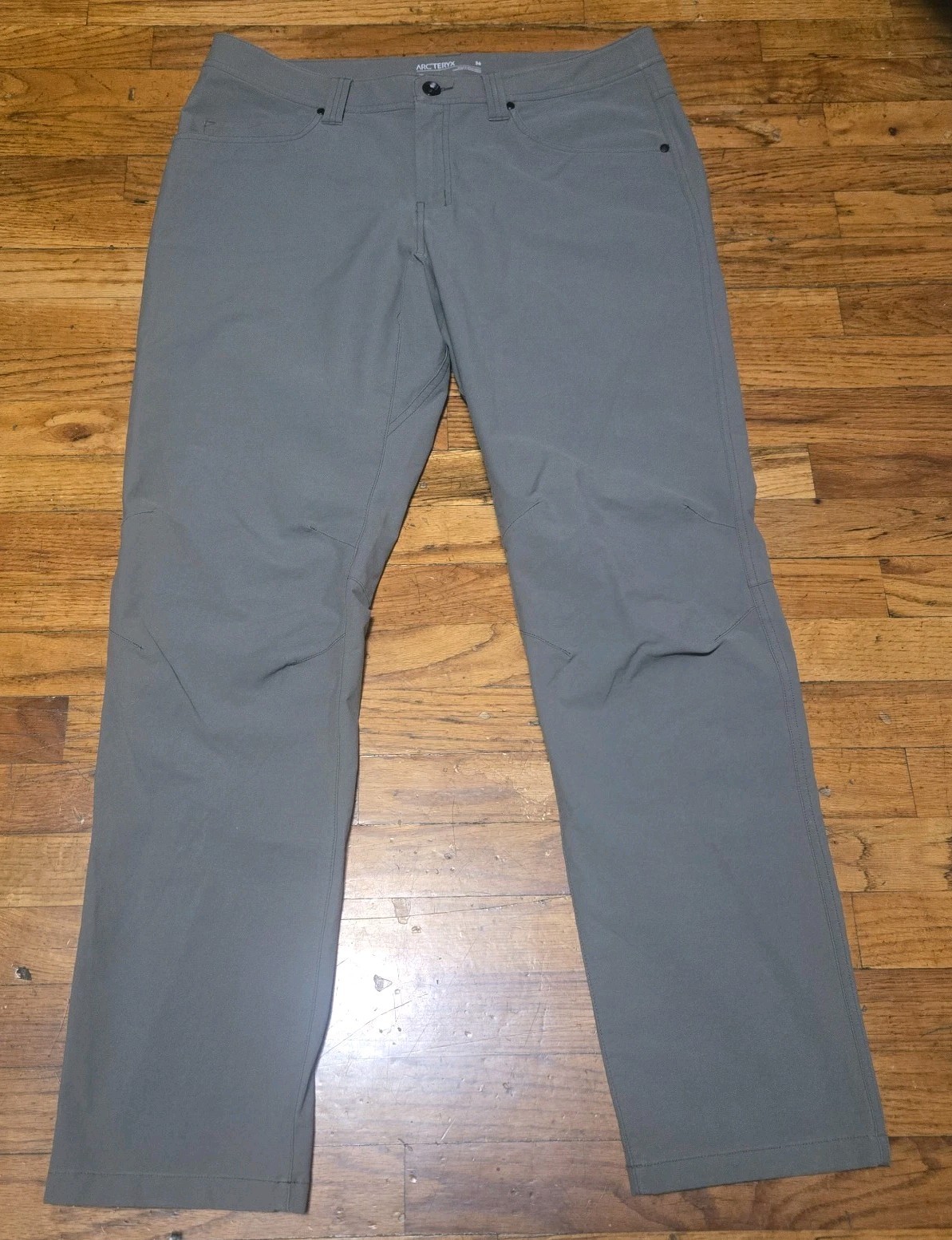 Arc\'Teryx \'Levon\' Sage Stretch Blend 5 Pocket Slim Hiking Pants - 36 x 32