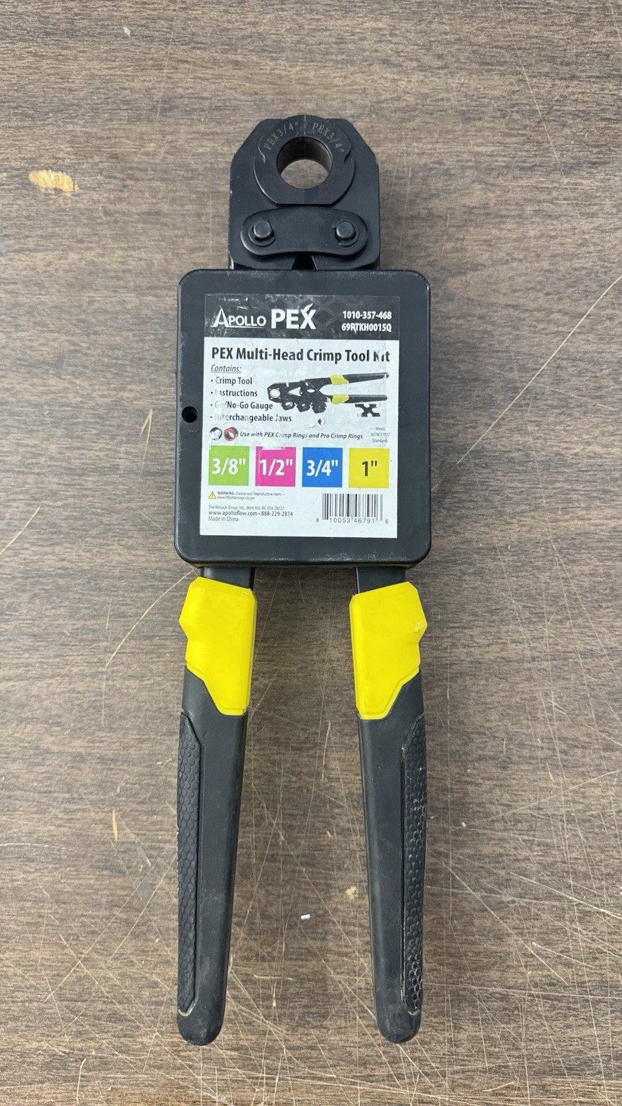 Apollo PEX Multi-Head PEX Crimp Tool Kit 3/8\ Apollo PEX Multi-Head PEX Crimp Tool Kit 3/8\