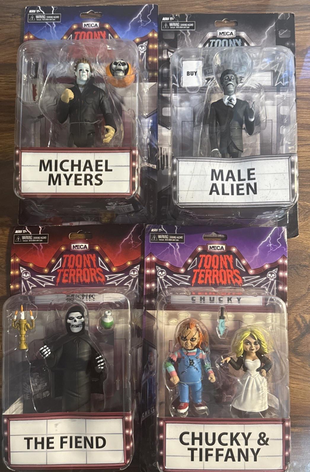 Neca Toony Terrors Lot of 4 New - Chucky, Michael Myers, The Friend, Alien, New
