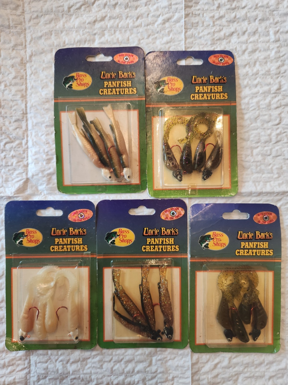 (5) Pkgs Bass Pro Shop Uncle Buck\'s Panfish Creatures NIP (5) Pkgs Bass Pro Shop Uncle Buck\'s Panfish Creatures NIP