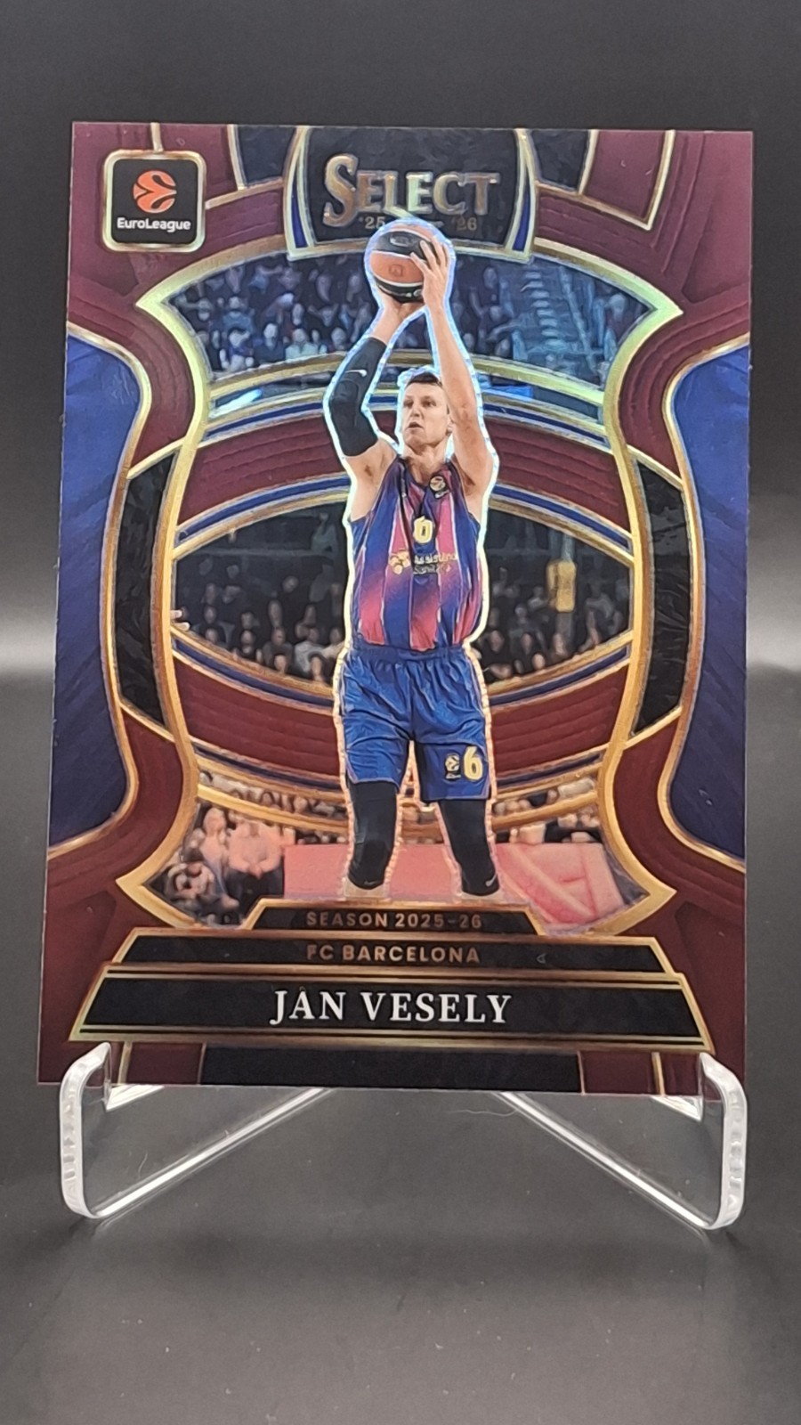 2025-2026 Panini Select EuroLeague Jan Vesely Concourse Maroon Prizm /175 2025-2026 Panini Select EuroLeague Jan Vesely Concourse Maroon Prizm /175