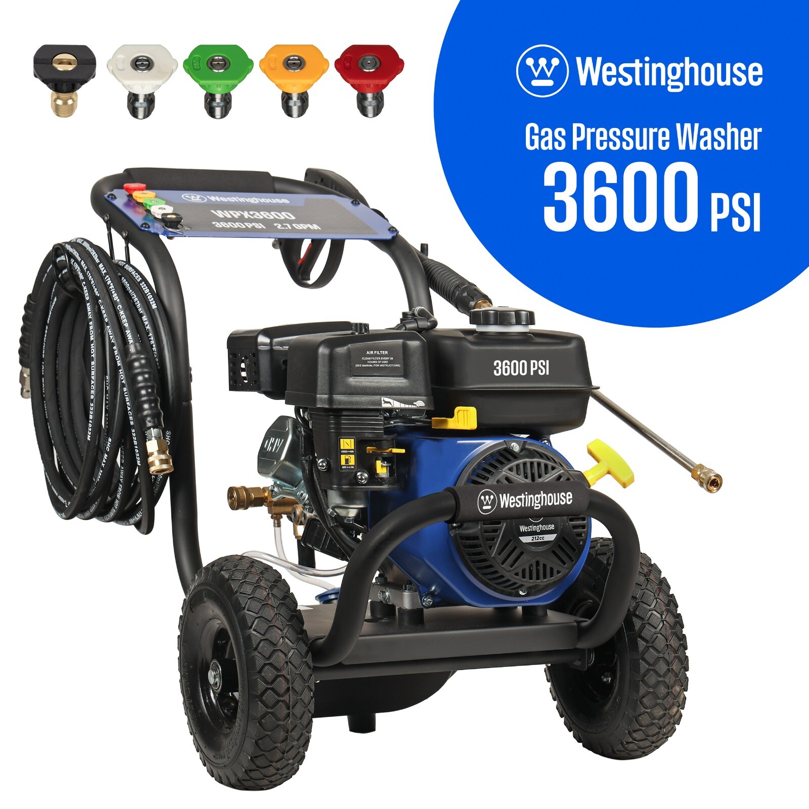 Westinghouse Open Box Gas Pressure Washer, Model WPX3600 Westinghouse Open Box Gas Pressure Washer, Model WPX3600