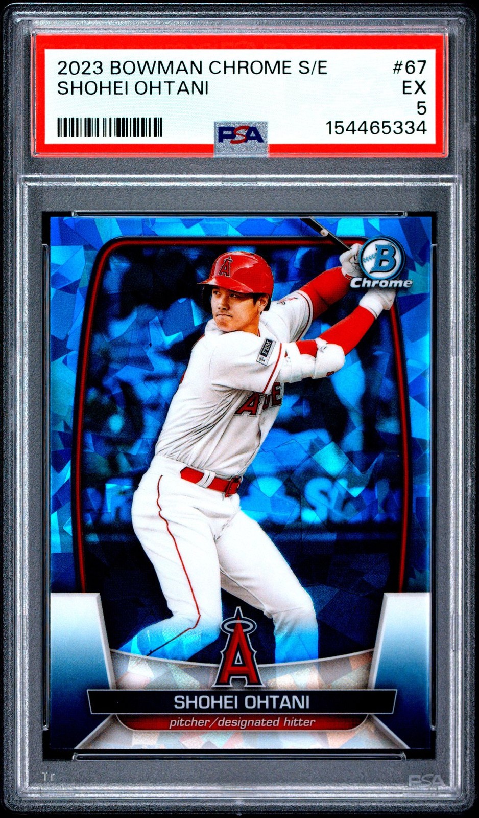 2023 BOWMAN CHROME SAPPHIRE EDITION 67 SHOHEI OHTANI PSA 5 5334
