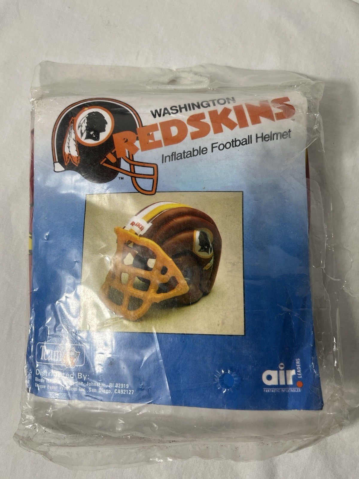 Vtg Washington Redskins Inflatable Football Helmet Decoration Vtg Washington Redskins Inflatable Football Helmet Decoration