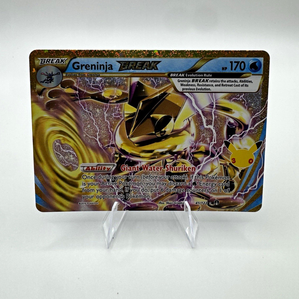 Greninja BREAK 41/122 BREAKpoint 170 HP Pokemon TCG 30th celebration Greninja BREAK 41/122 BREAKpoint 170 HP Pokemon TCG 30th celebration
