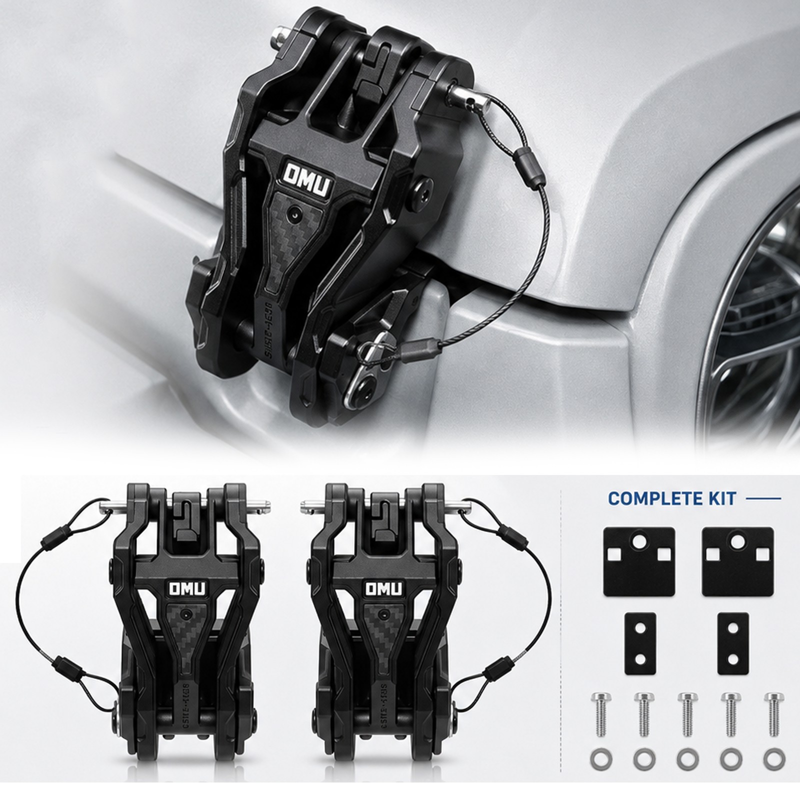 2X OMU Genesis Series Hood Latch Lock Catch for 2018-2026 Jeep Wrangler JL JT 2X OMU Genesis Series Hood Latch Lock Catch for 2018-2026 Jeep Wrangler JL JT