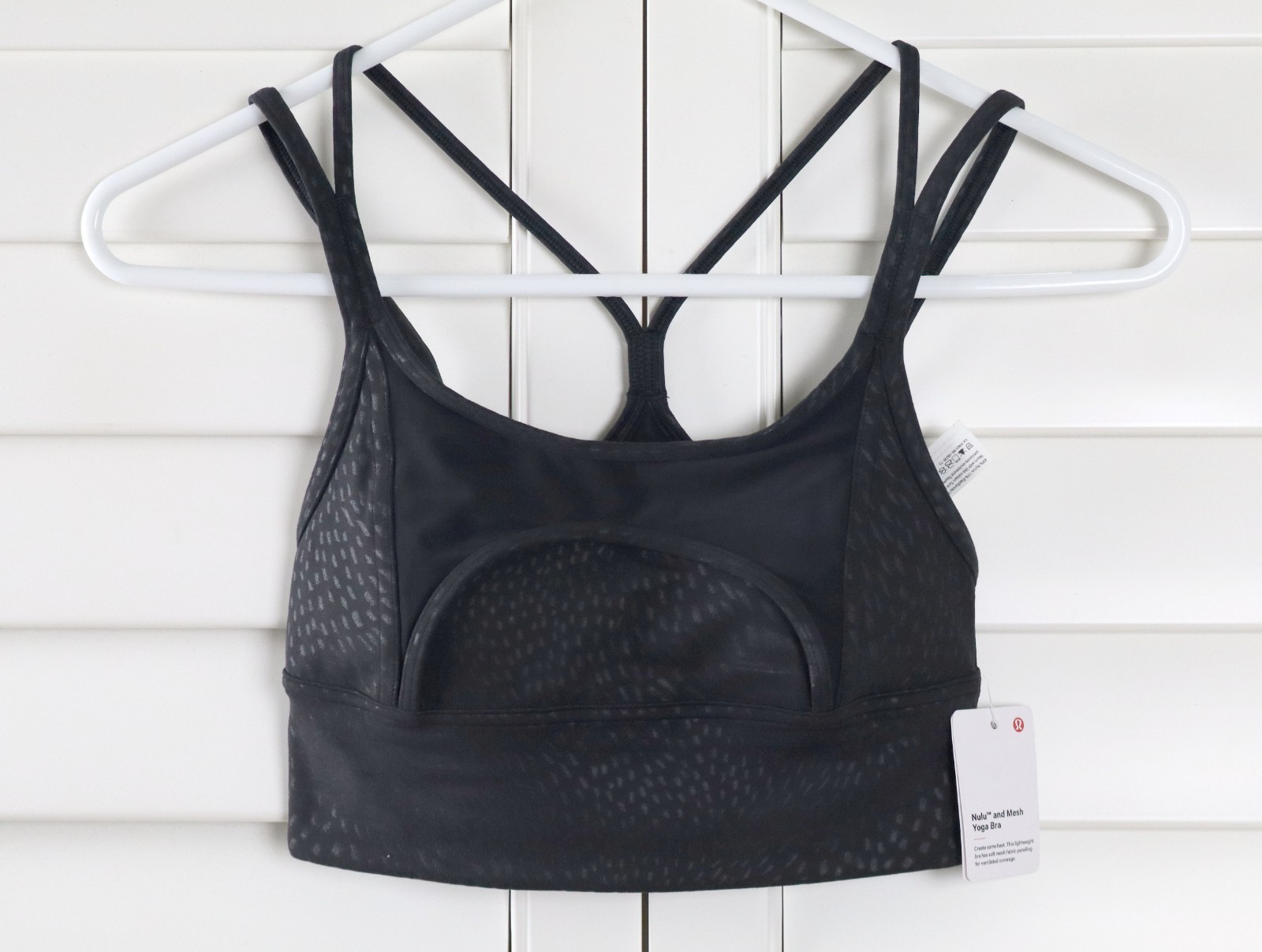 LULULEMON Athletica NWT Nulu and Mesh Yoga Padded Sports Bra Top Size 2