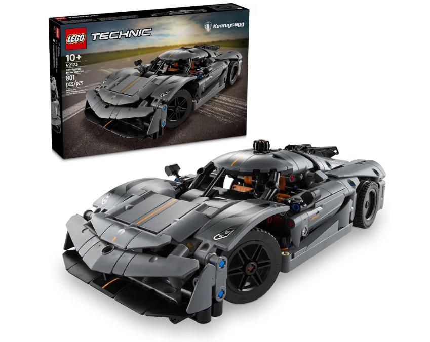 LEGO 42173 Technic Koenigsegg Jesko Absolut Grey Hypercar, Sports Car Building LEGO 42173 Technic Koenigsegg Jesko Absolut Grey Hypercar, Sports Car Building