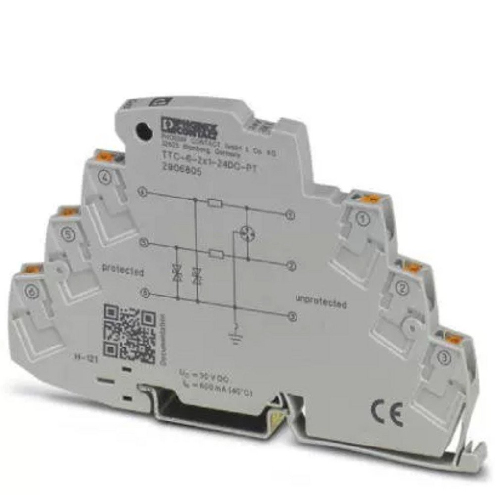 1PC FOR Phoenix Contact TTC-6-1X2-24DC-PT Surge Protector 2906804 24VDC 1PC FOR Phoenix Contact TTC-6-1X2-24DC-PT Surge Protector 2906804 24VDC