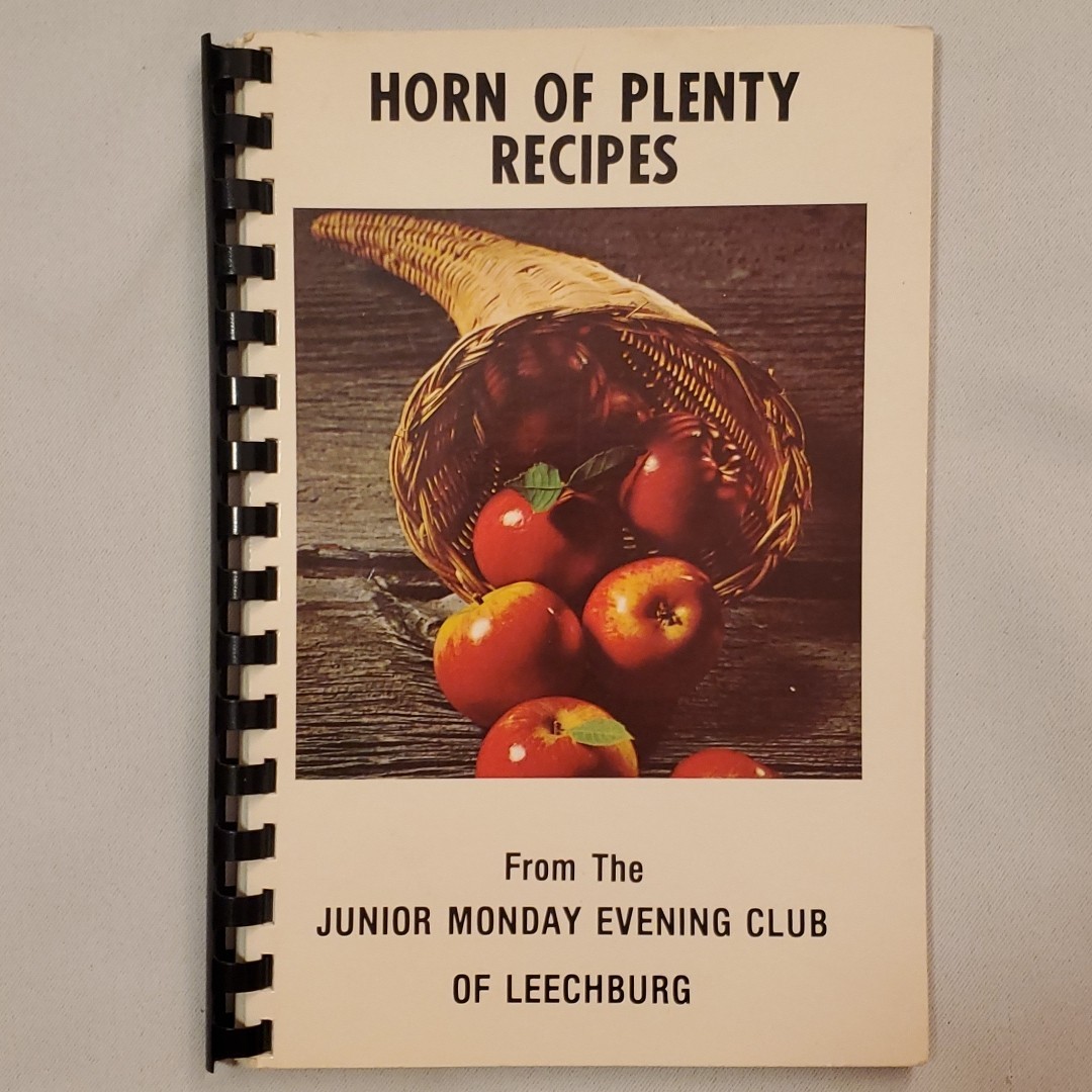 1979 Leechburg PA cookbook cook book Junior Monday Evening Club Pennsylvania 1979 Leechburg PA cookbook cook book Junior Monday Evening Club Pennsylvania