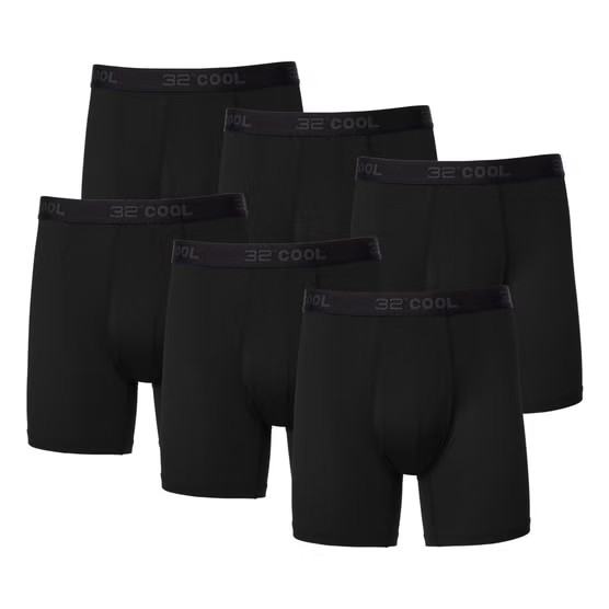 32 Degrees Men\'s Comfort Mesh Boxer Brief, 6-pack (Size Large = 36-38 (in)) 32 Degrees Men\'s Comfort Mesh Boxer Brief, 6-pack (Size Large = 36-38 (in))