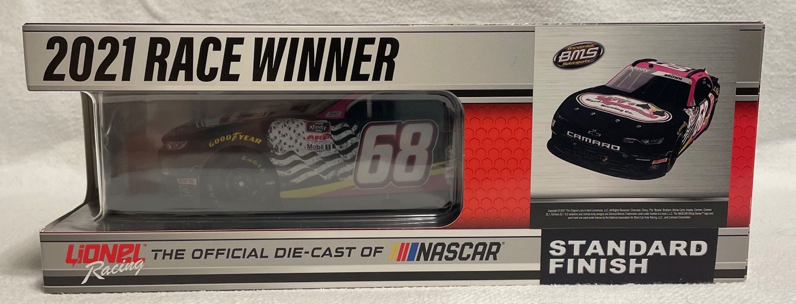Brandon Brown #68 Original Larry\'s Hard Lemonade Talladega Win 2021 Camaro 1:24 Brandon Brown #68 Original Larry\'s Hard Lemonade Talladega Win 2021 Camaro 1:24