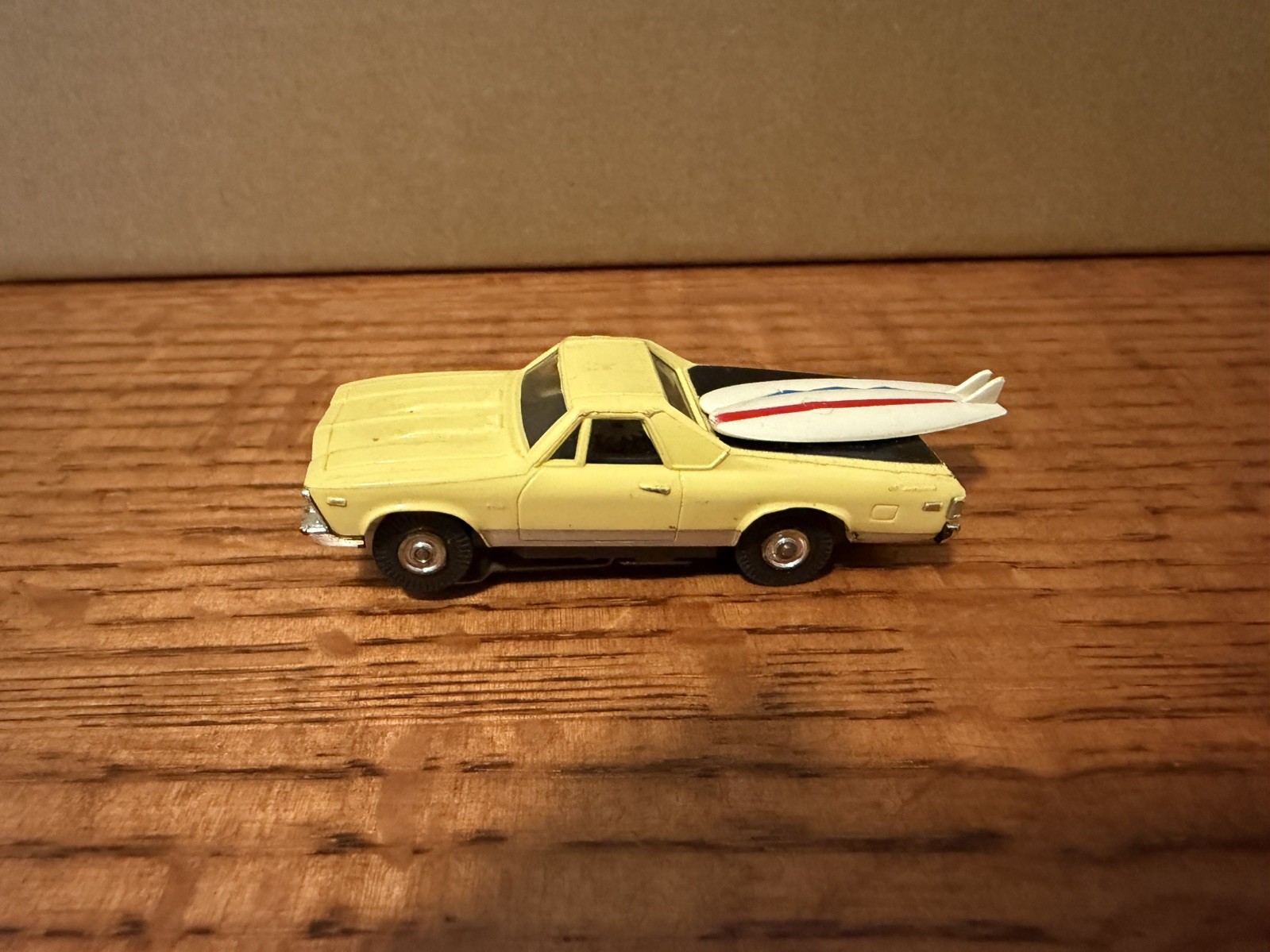 Vintage Aurora AFX T-Jet Yellow Chevy El Camino HO Slot Car with Surfboards Vintage Aurora AFX T-Jet Yellow Chevy El Camino HO Slot Car with Surfboards