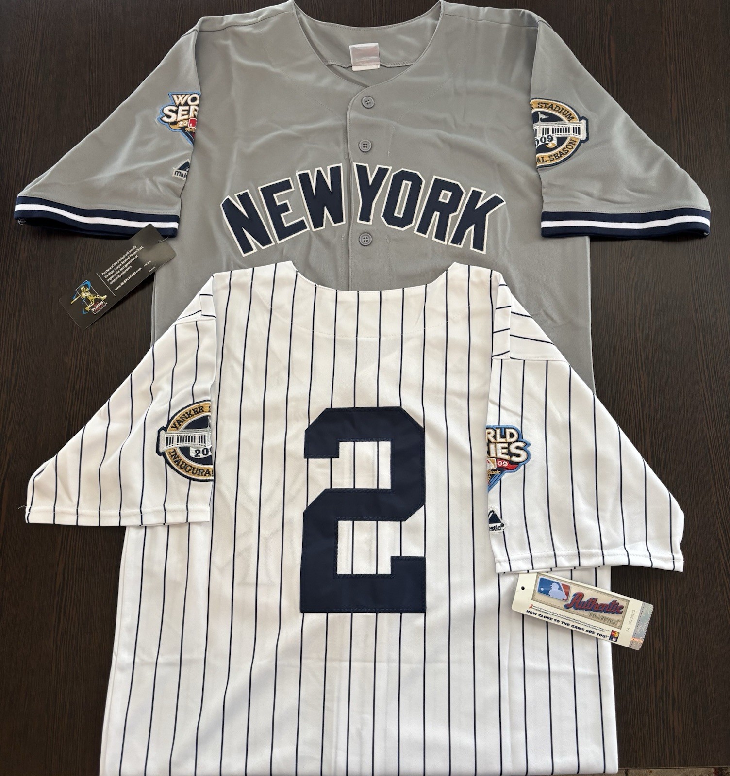 Derek Jeter 2009 New York Yankees World Series Men's Jersey Same day shipping