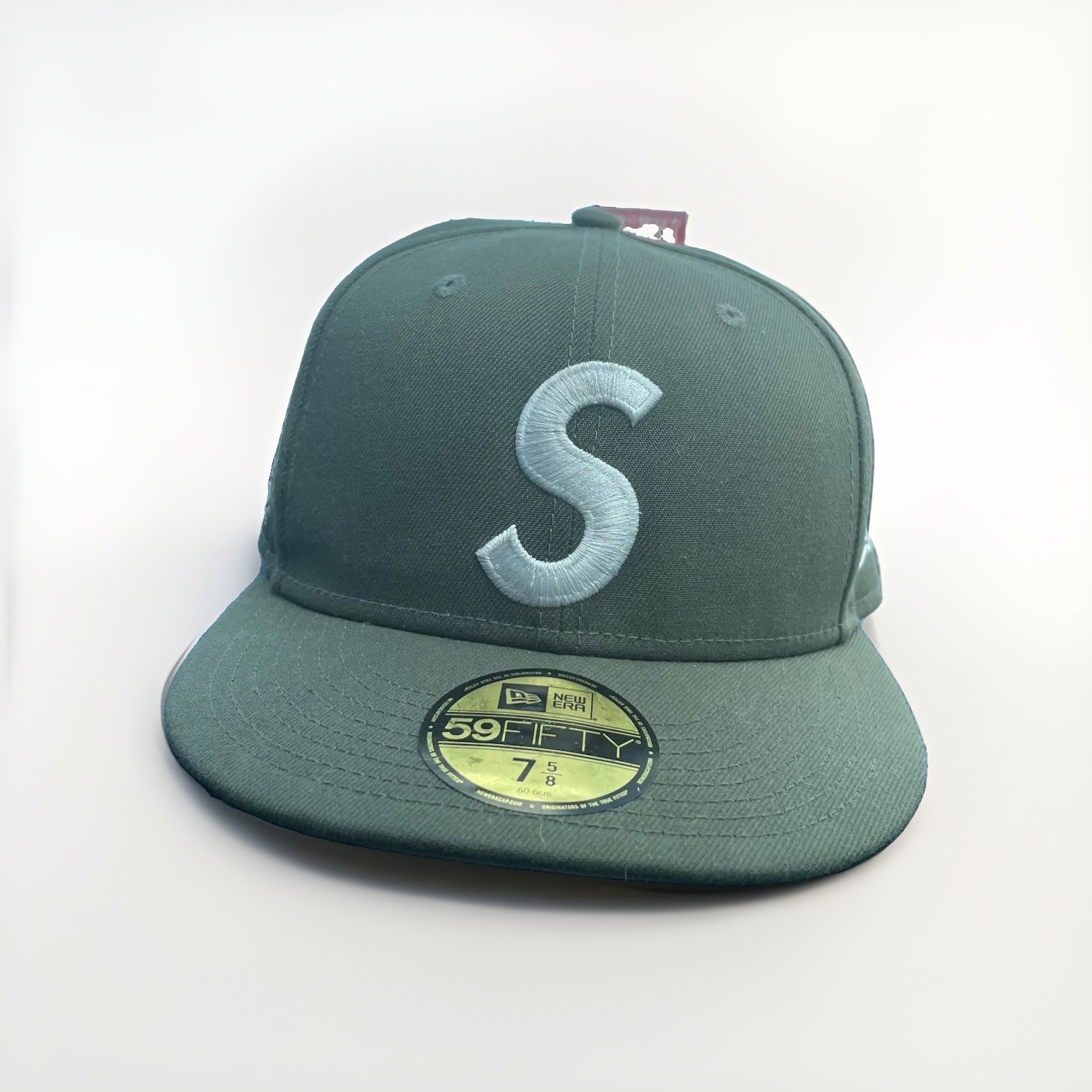 Supreme New Era Jesus Piece S Logo 59FIFTY Olive Fitted Hat 7 5/8 FW23 Supreme New Era Jesus Piece S Logo 59FIFTY Olive Fitted Hat 7 5/8 FW23