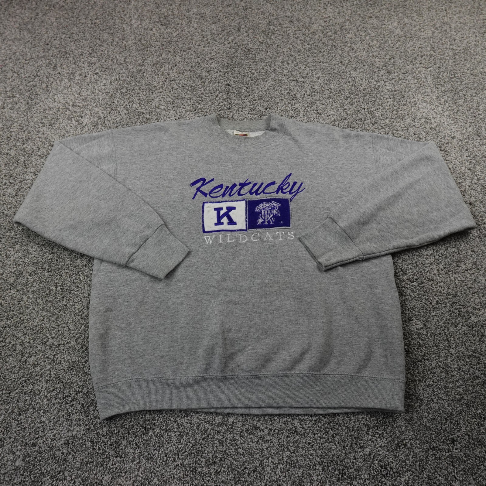 VTG Kentucky Wildcats Sweater Mens L Gray Sweatshirt UK KY Basketball 90s USA VTG Kentucky Wildcats Sweater Mens L Gray Sweatshirt UK KY Basketball 90s USA