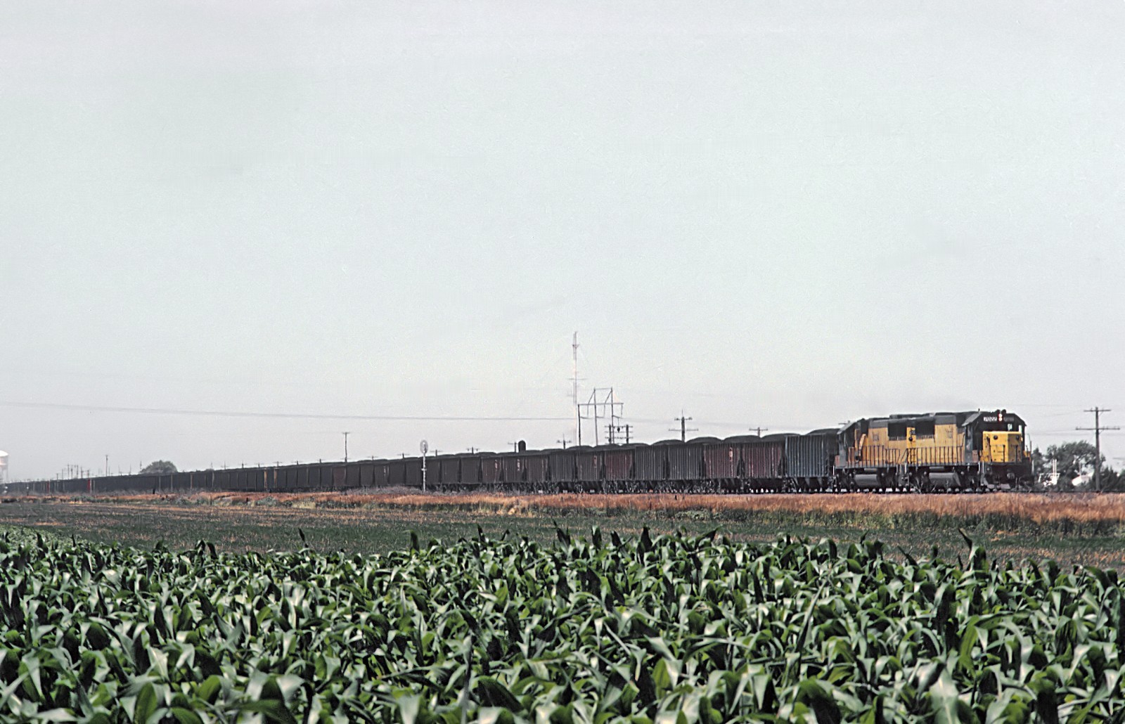 C&NW SD50 7022 near Kearney, NB on July 4, 1991 8.5 x 11 Photo