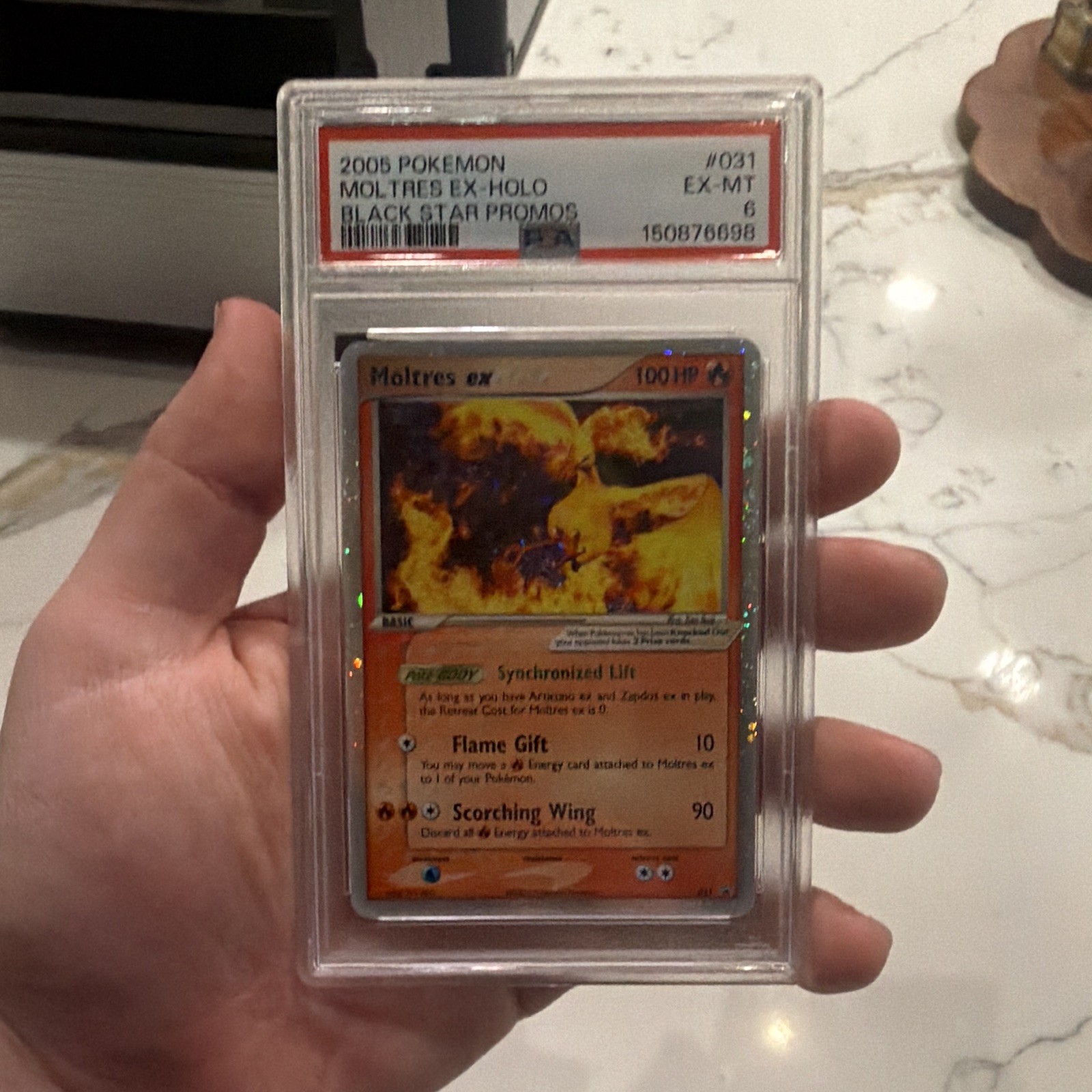 Pokémon Moltres ex Holo Black Star Promos #031 2006 PSA 6 English Pokémon Moltres ex Holo Black Star Promos #031 2006 PSA 6 English