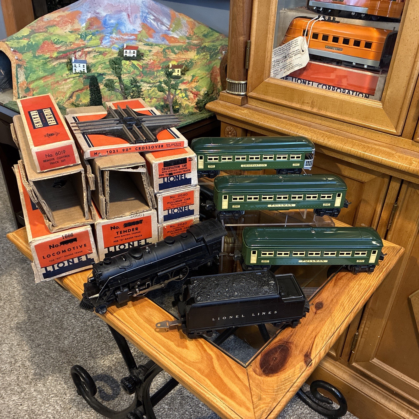 ~L/N High Grade~Lionel Prewar 1941 Outfit No.1190W W/Boxes (Brilliant 2-Tones)C8